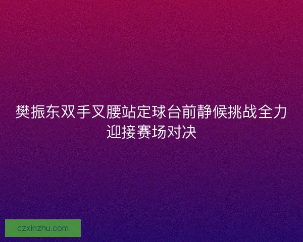 樊振东双手叉腰站定球台前静候挑战全力迎接赛场对决